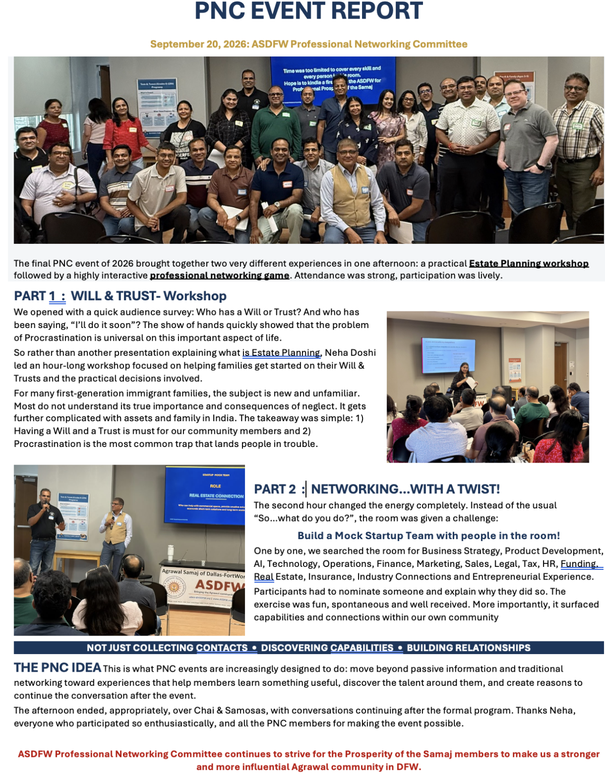 Photo 7 from Estate Planning (Wills & Trusts) Workshop & Curated Professional Networking (Activity)