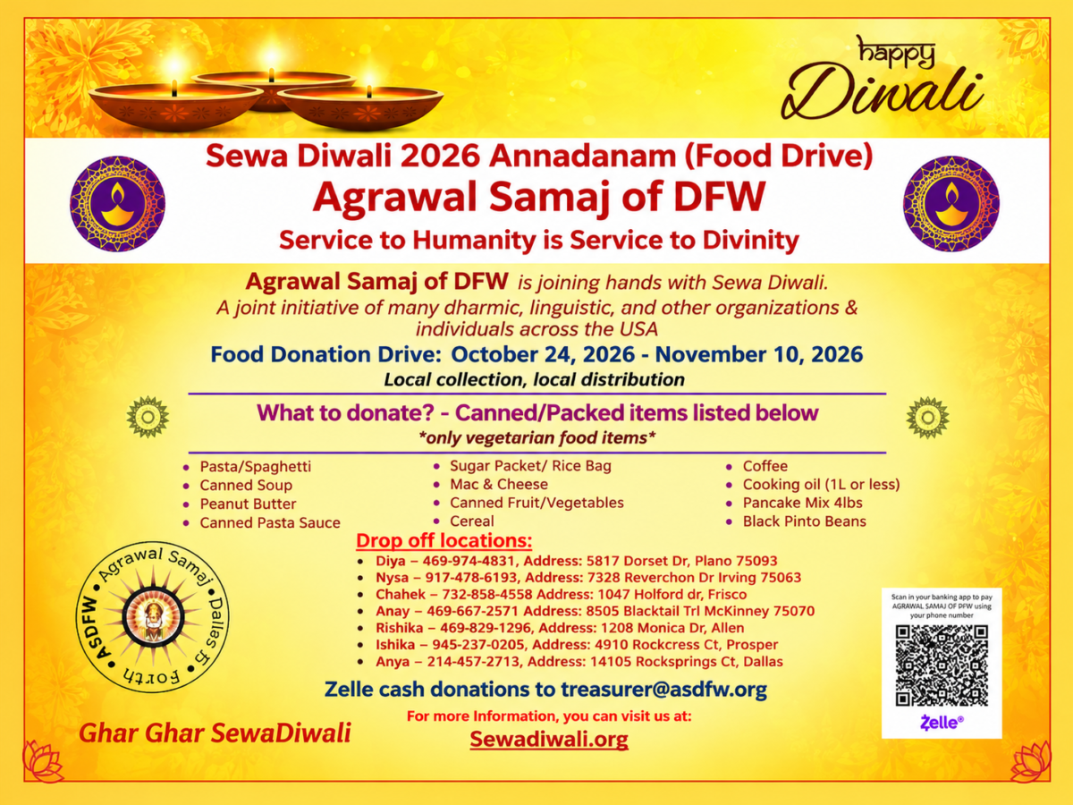 Photo 1 from Sewa Diwali 2026 Annadanam ( Food Drive) (Event)